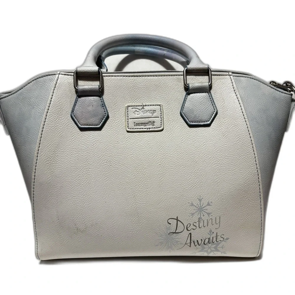 Disney Loungefly Blue Frozen Elsa Crossbody Satchel Bag Destiny Awaits New